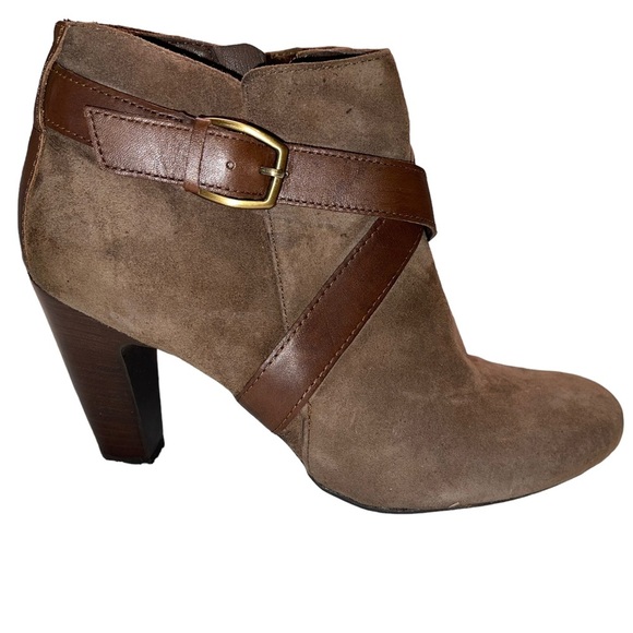 Franco Sarto - brown suede Ankle Boots - size 6.5M - EUC - Picture 4 of 6
